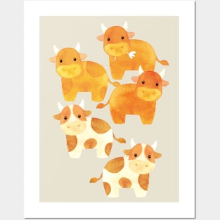 Cute Cows Posters and Art